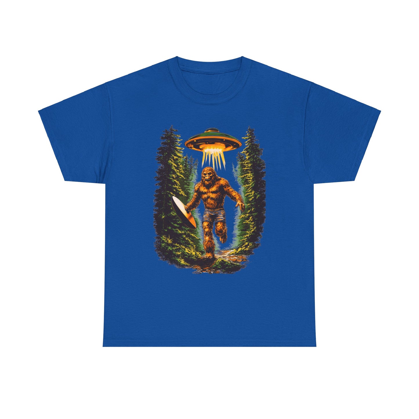 Sasquatch Abduction Unisex Heavy Cotton Tee