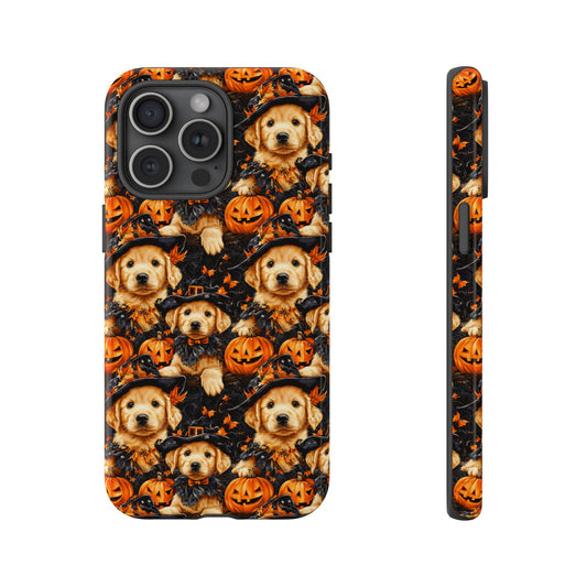 Happy Howl-O-Ween Golden Retriever Tough Case