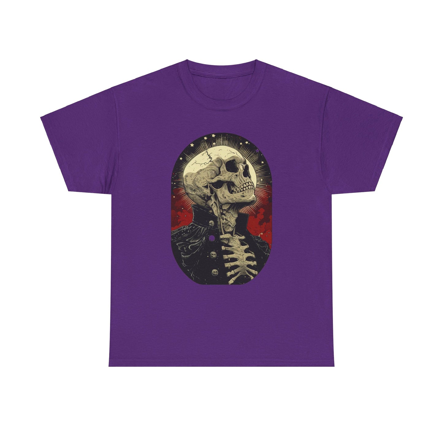 Fitzboyzprintz Skeleton Moon Unisex Heavy Cotton Tee
