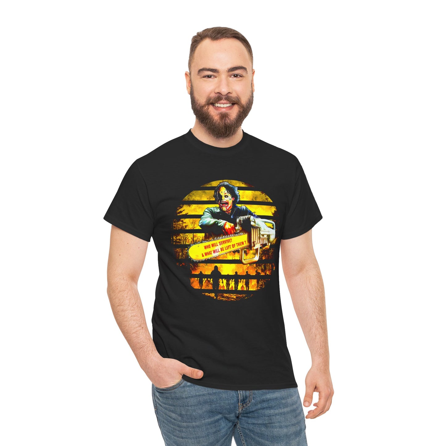 Fitzboyz Halloween 2024 Who Will Survive Unisex Heavy Cotton Tee