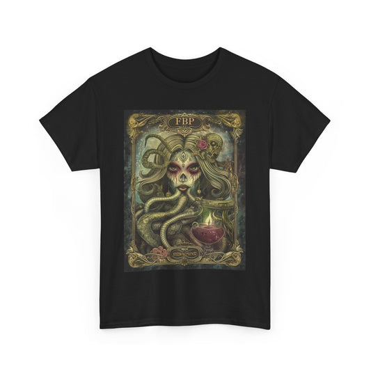 Fitzboyzprintz "Lady of the Deep" Tarot Card Unisex Heavy Cotton Graphic Tee