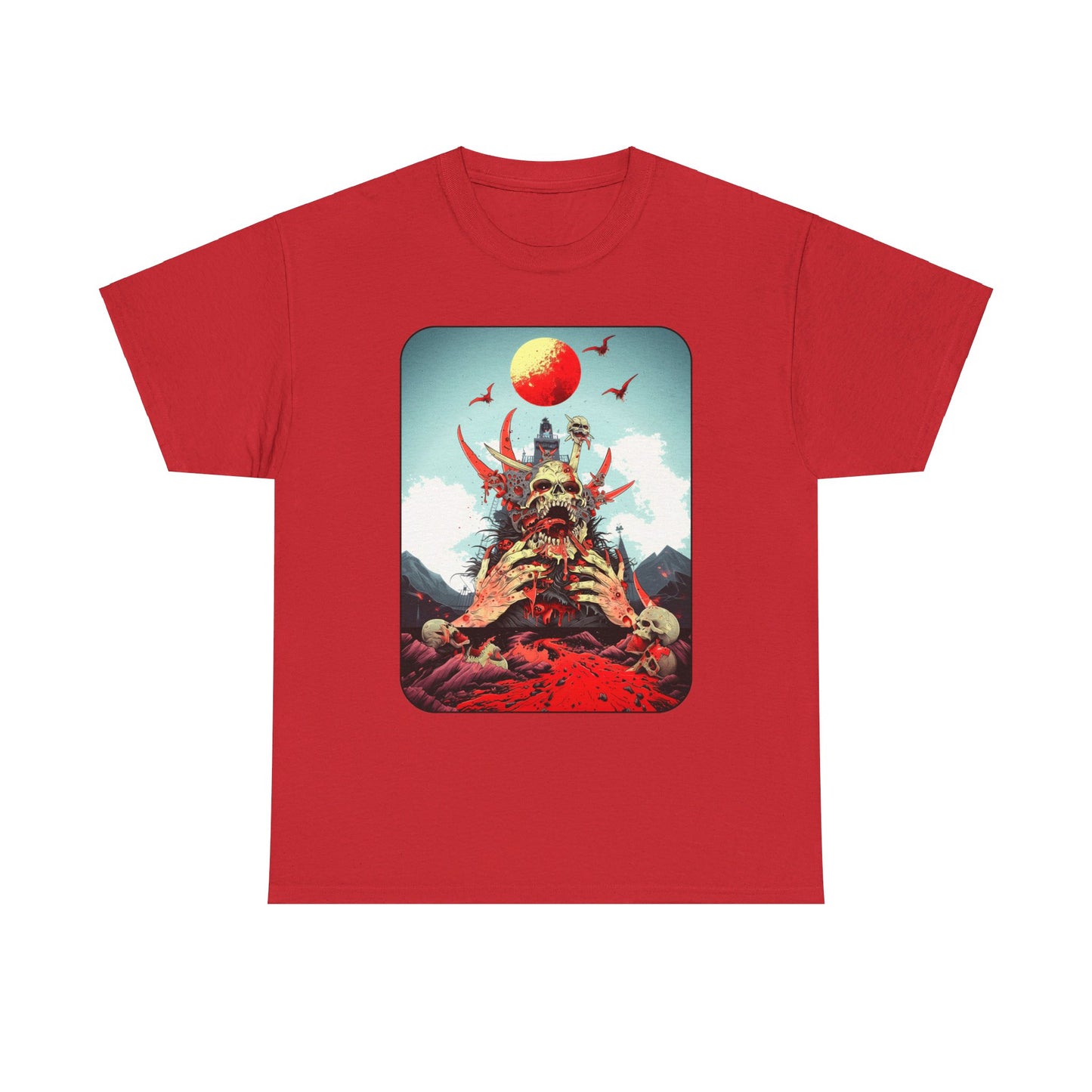 Fitzboyzprintz Baptized In Blood Unisex Fashion Heavy Cotton Fabric Graphic Tee Shirt