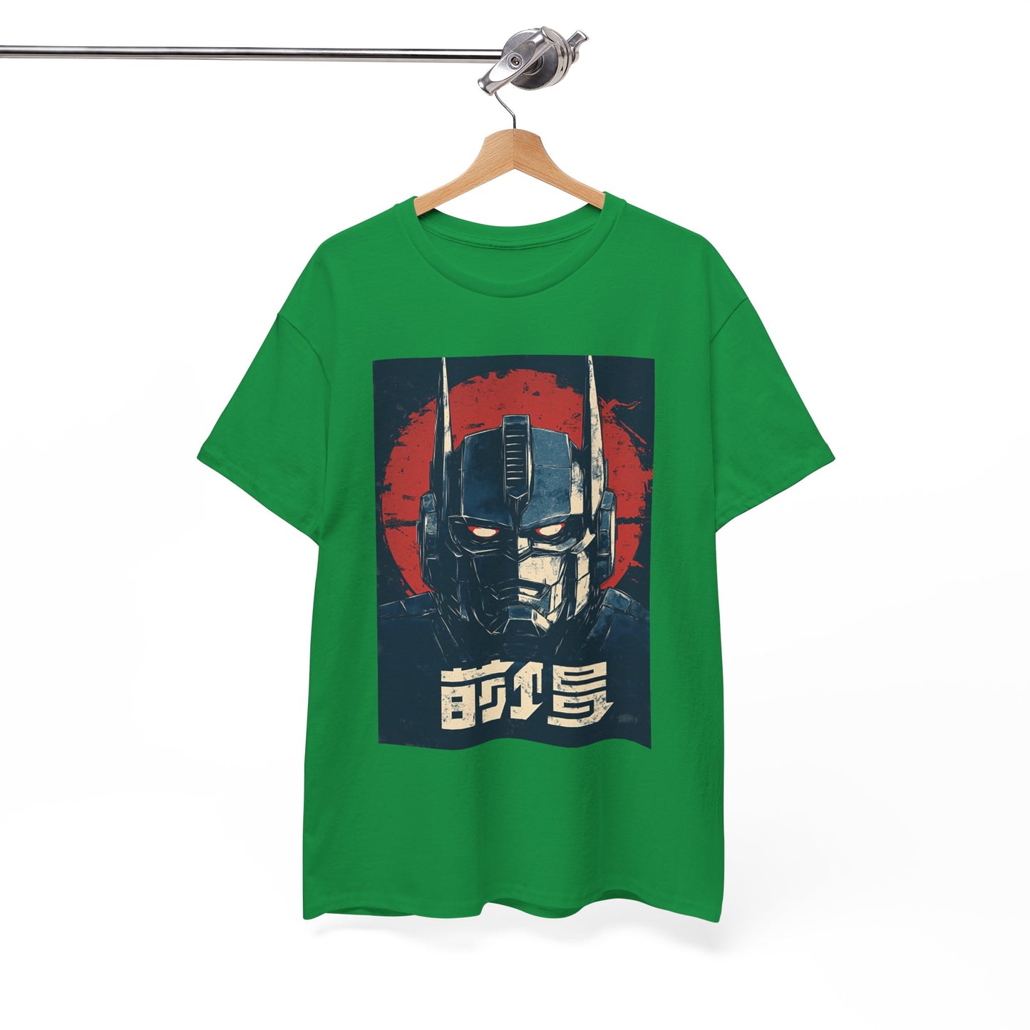 Vintage Style Robot Helmet Unisex Heavy Cotton Tee