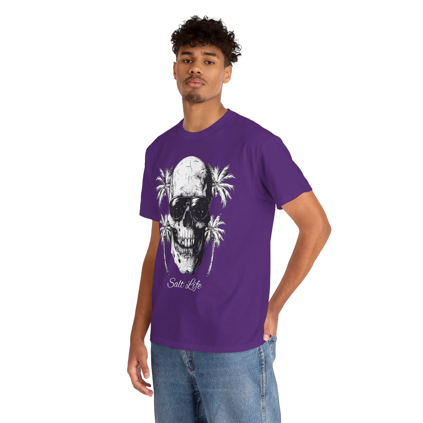 Salt Life Skull Beach Vibes Unisex Heavy Cotton Tee