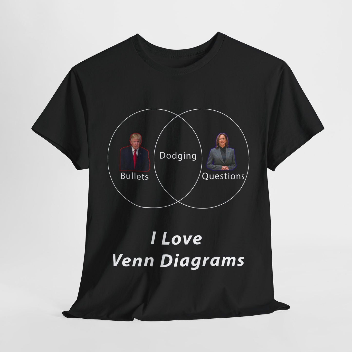 I Love Venn Diagrams Unisex Heavy Cotton Tee
