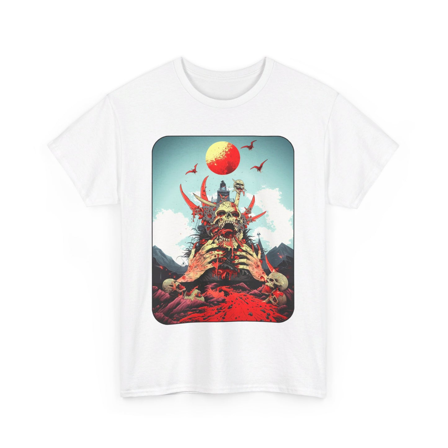 Fitzboyzprintz Baptized In Blood Unisex Fashion Heavy Cotton Fabric Graphic Tee Shirt