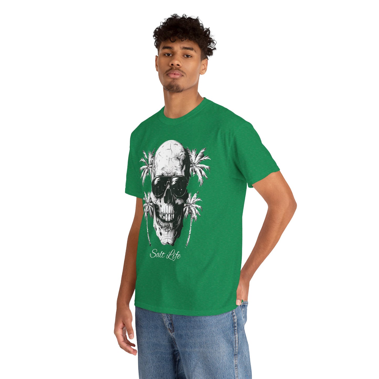 Salt Life Skull Beach Vibes Unisex Heavy Cotton Tee