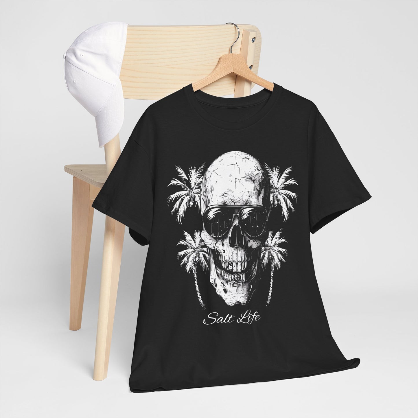 Salt Life Skull Beach Vibes Unisex Heavy Cotton Tee