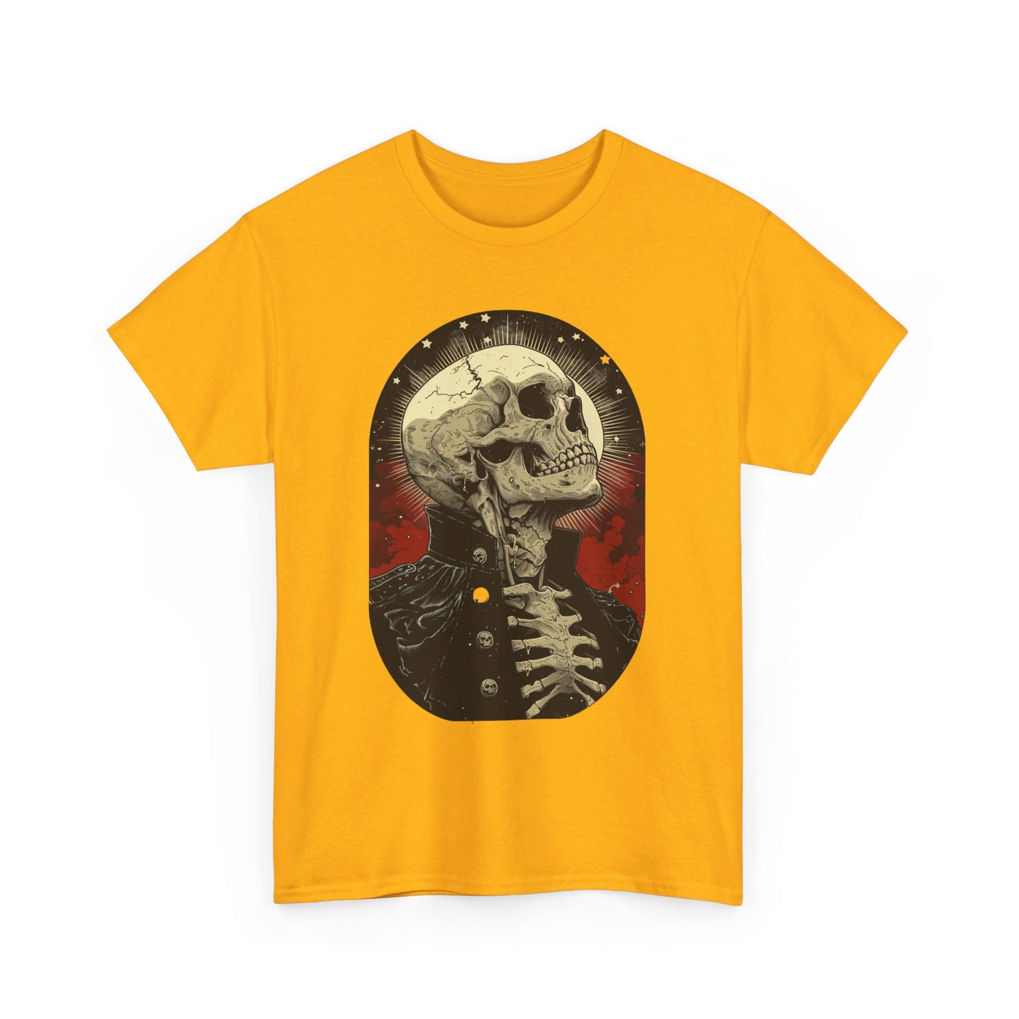 Fitzboyzprintz Skeleton Moon Unisex Heavy Cotton Tee