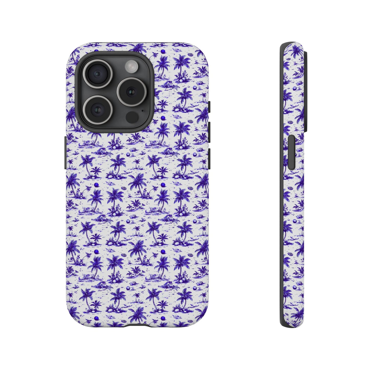 Blue and White Palm Trees Tough Cases