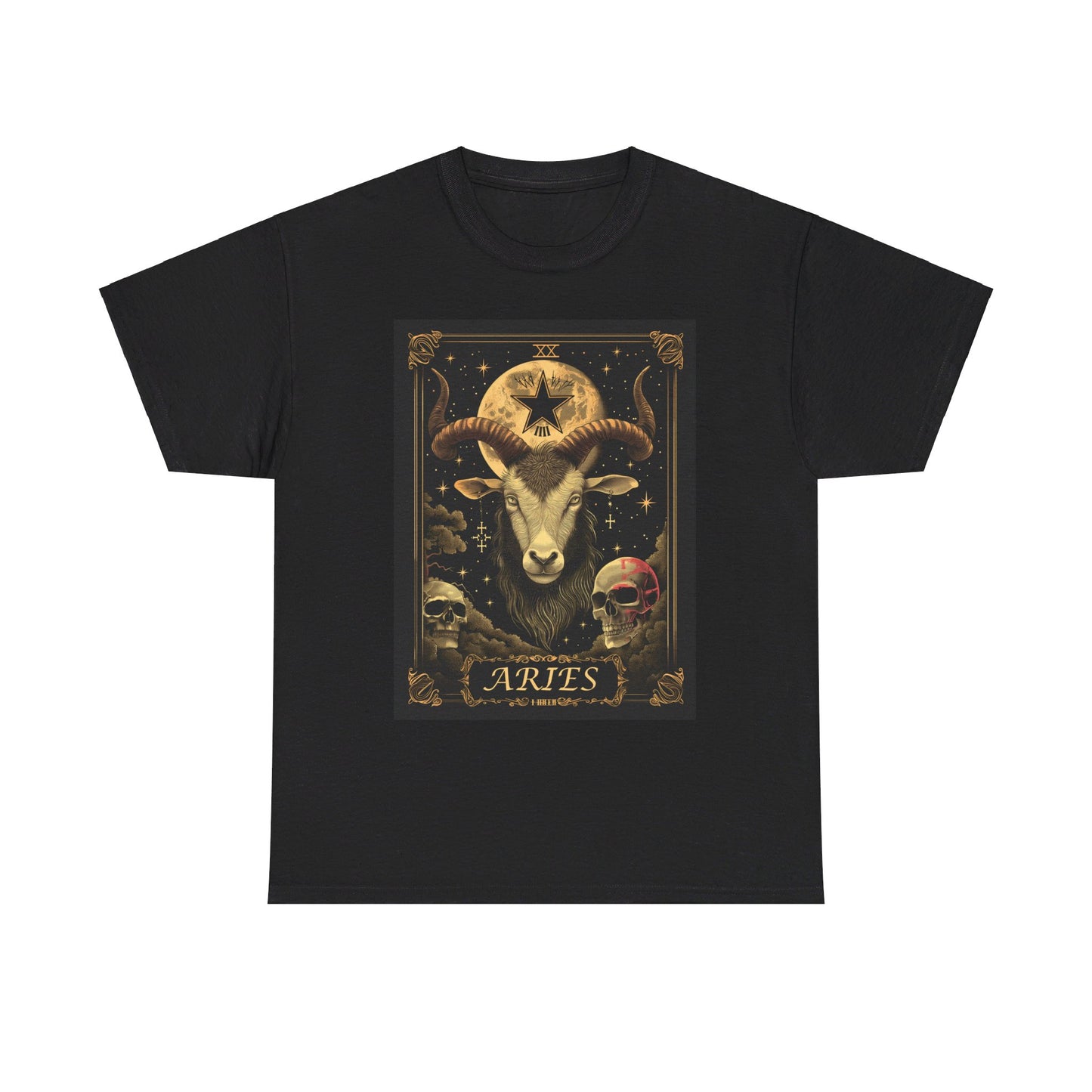 Fitzboyzprintz - Aries Tarot Card Unisex Heavy Cotton Graphic Tee