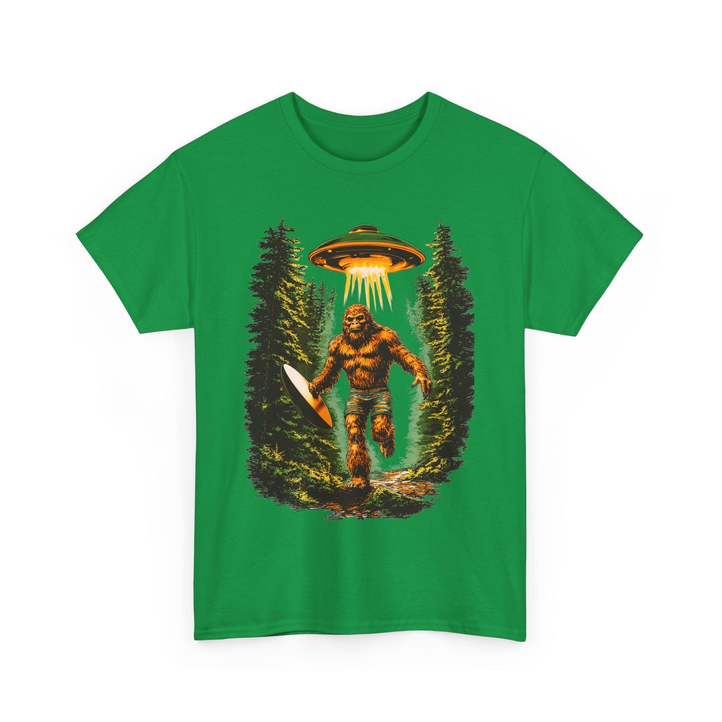 Sasquatch Abduction Unisex Heavy Cotton Tee