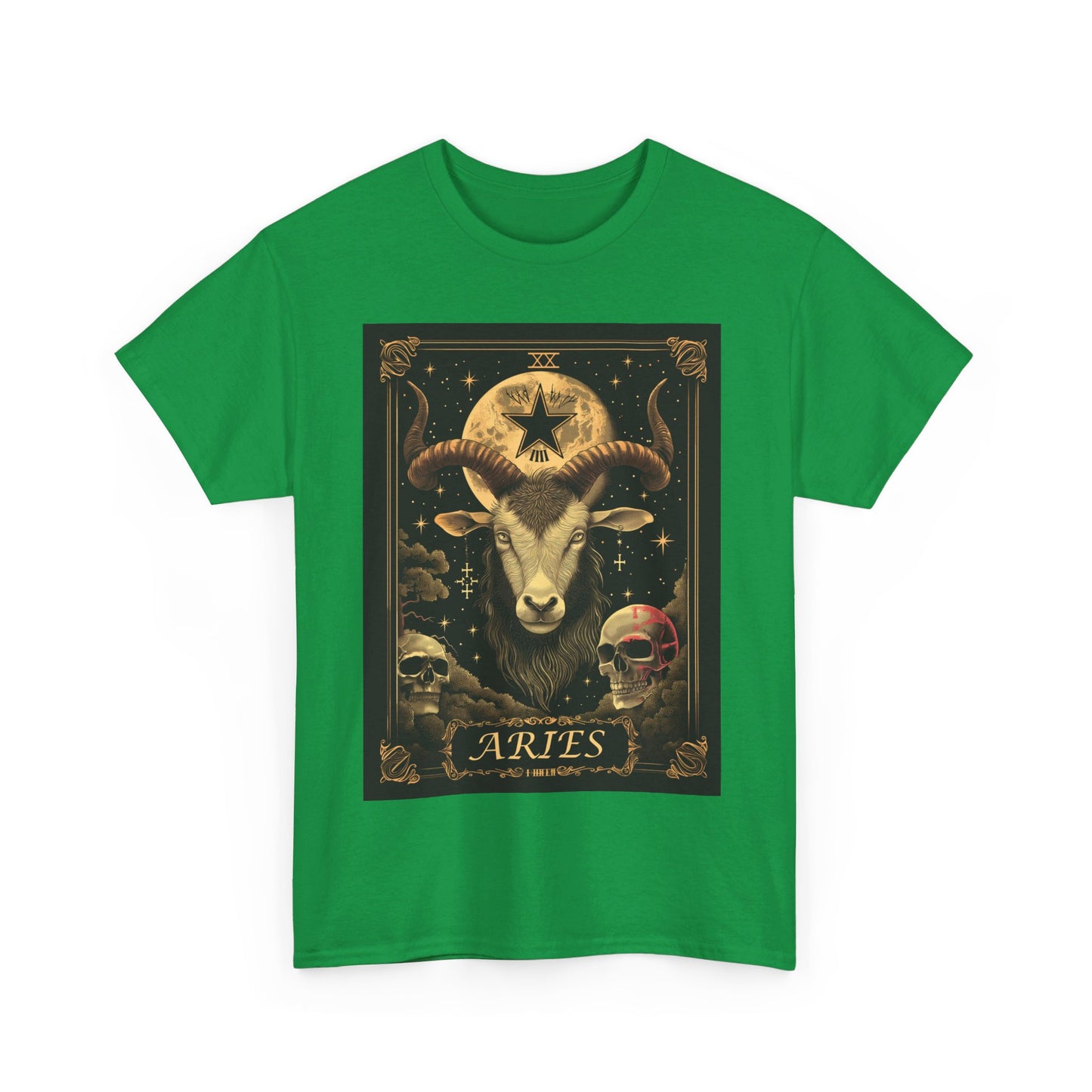 Fitzboyzprintz - Aries Tarot Card Unisex Heavy Cotton Graphic Tee