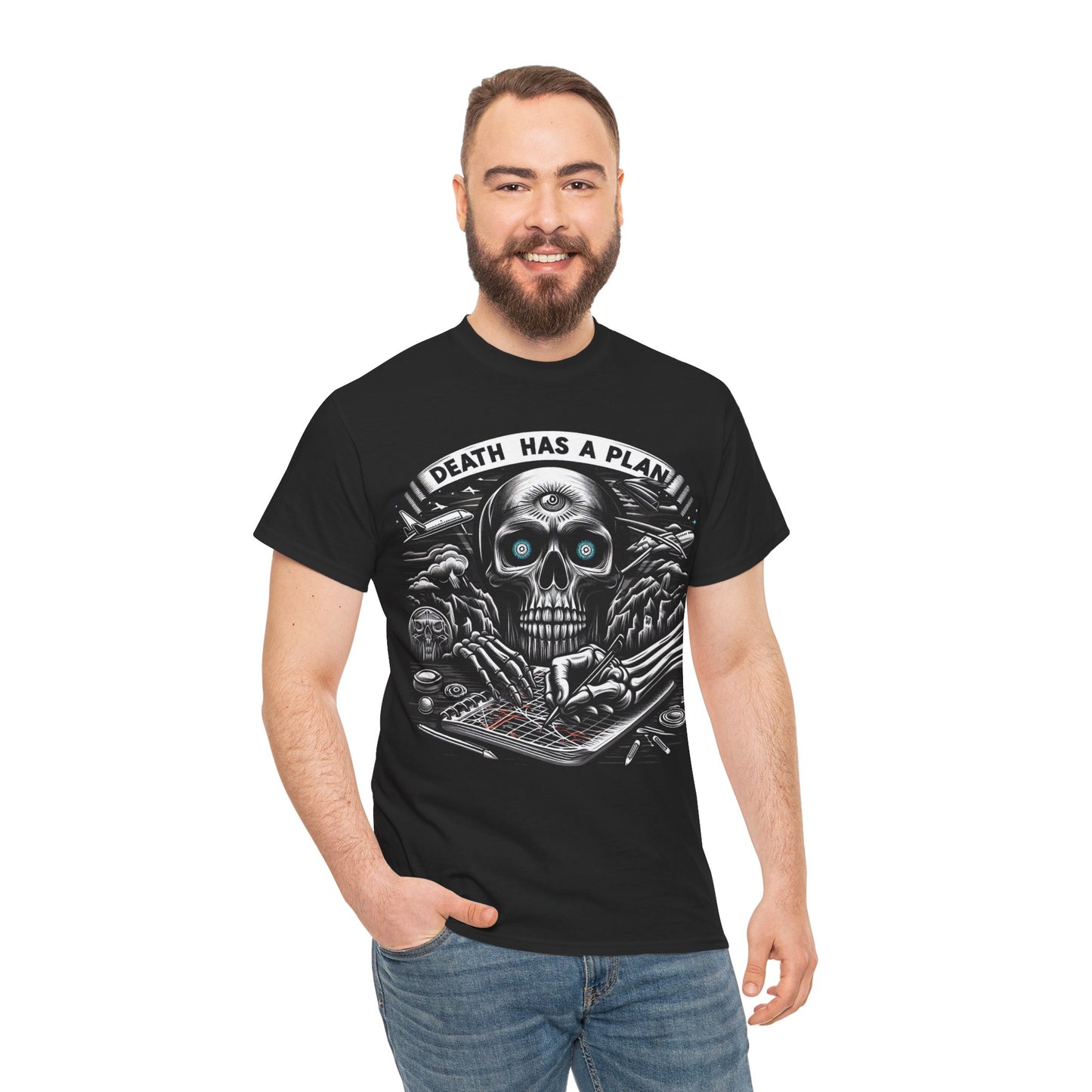 Death Has A Plan Unisex Heavy Cotton Tee