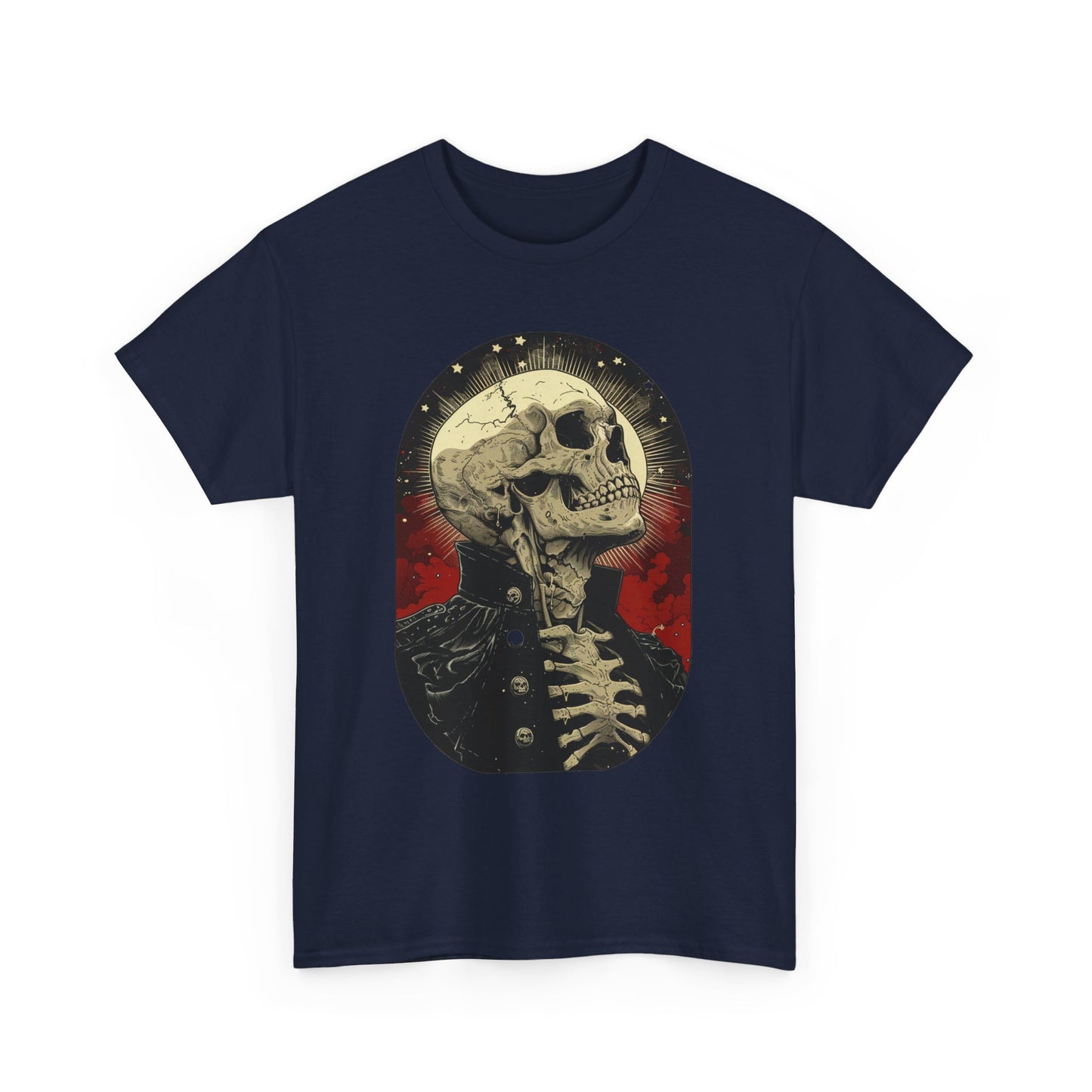 Fitzboyzprintz Skeleton Moon Unisex Heavy Cotton Tee