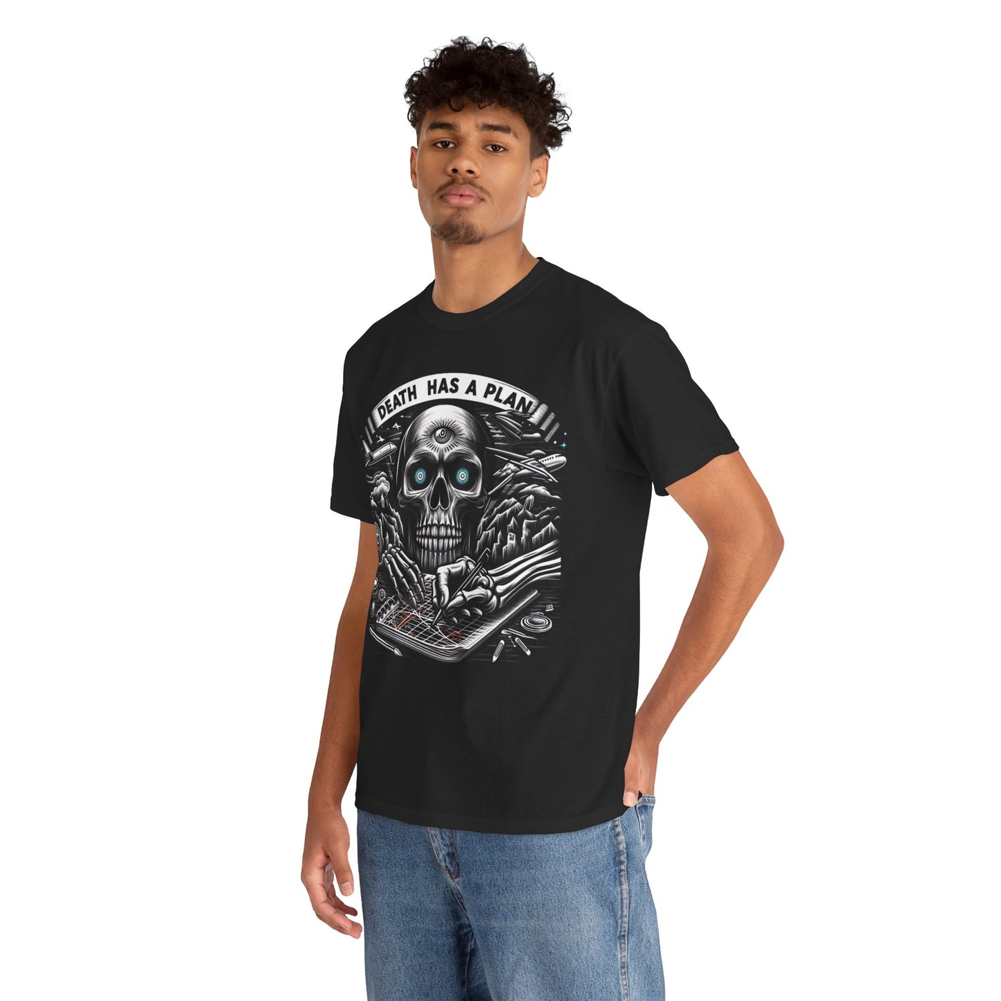 Death Has A Plan Unisex Heavy Cotton Tee