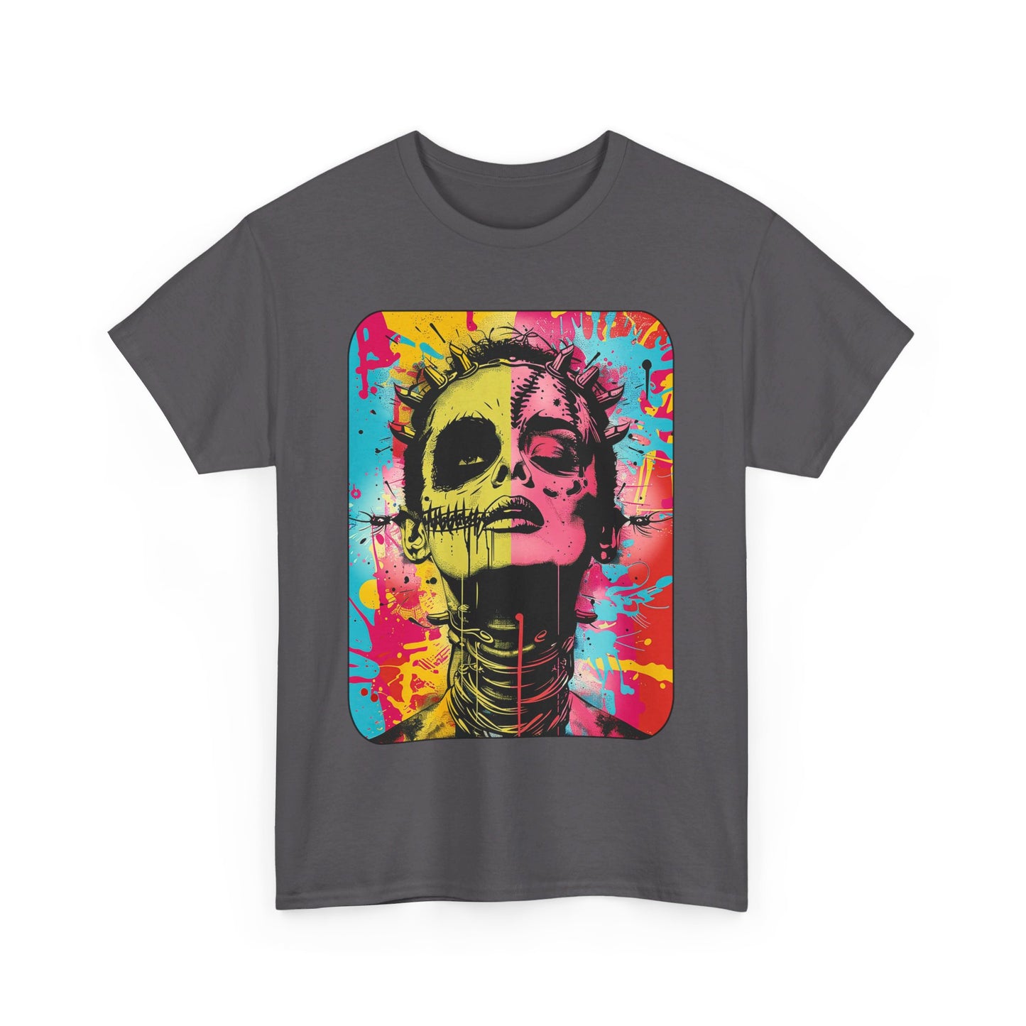 Fitzboyzprintz Bride of Frankenstein Pop Art Unisex Heavy Cotton Tee