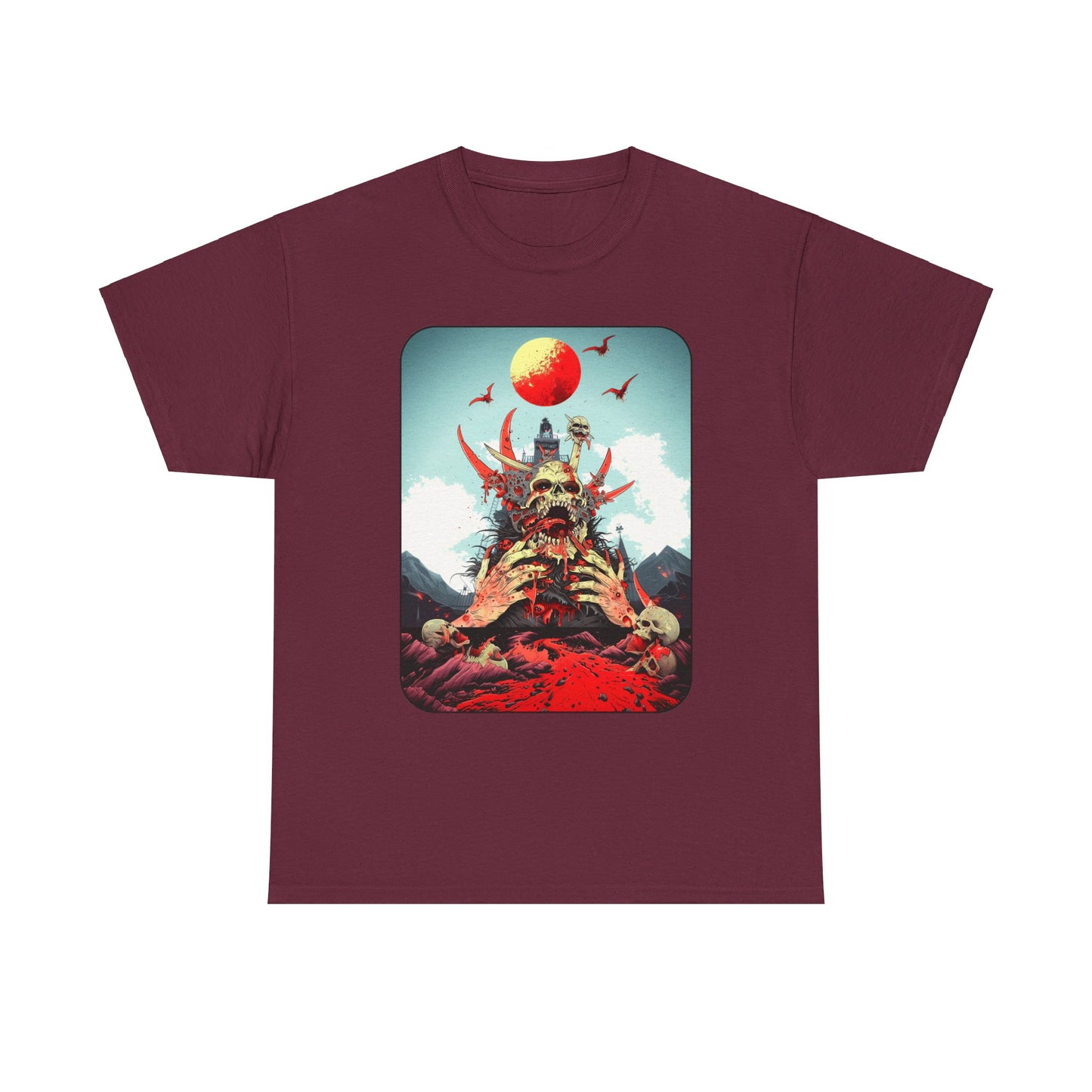 Fitzboyzprintz Baptized In Blood Unisex Fashion Heavy Cotton Fabric Graphic Tee Shirt