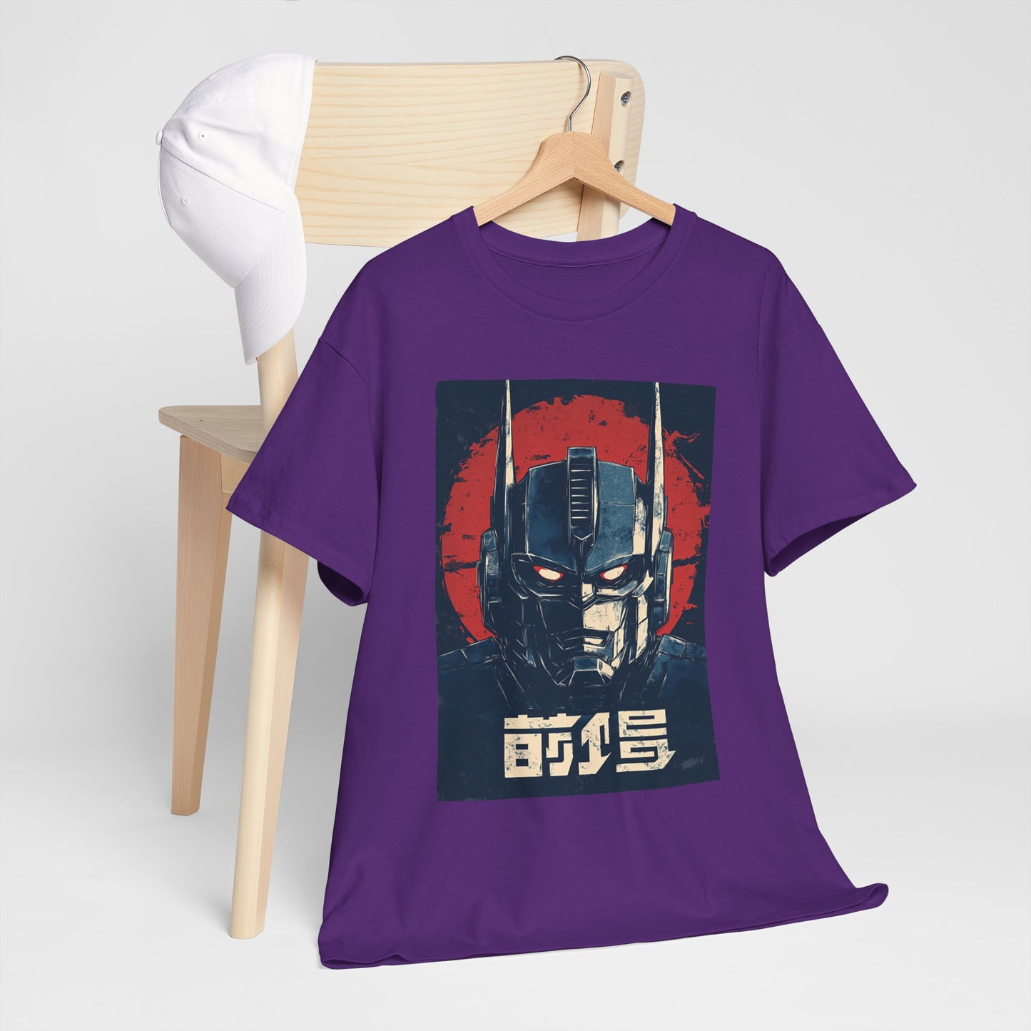 Vintage Style Robot Helmet Unisex Heavy Cotton Tee