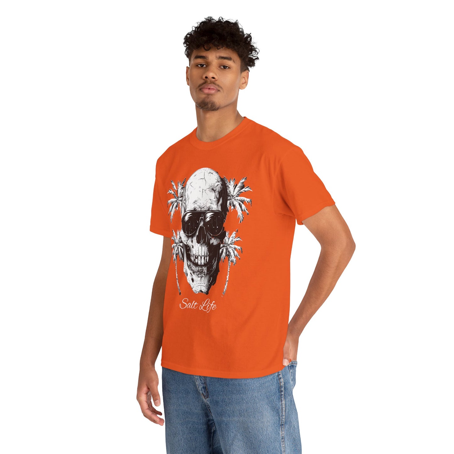 Salt Life Skull Beach Vibes Unisex Heavy Cotton Tee