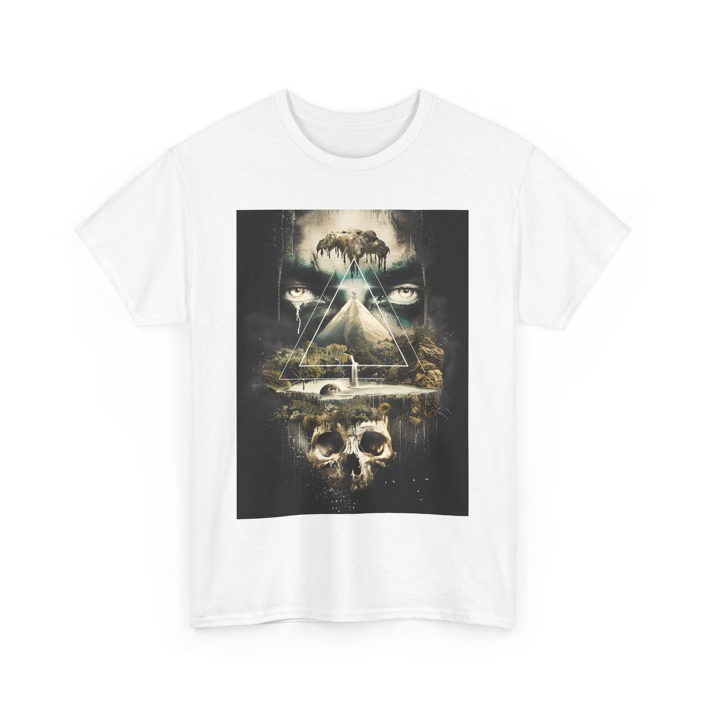 Fitzboyzprintz Eye Of The Illuminati Unisex Fashion Heavy Cotton Fabric Tee Shirt