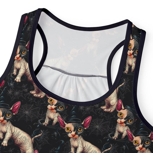 Happy Halloween Pippi the Sphinx Kitty Women's Tank Top