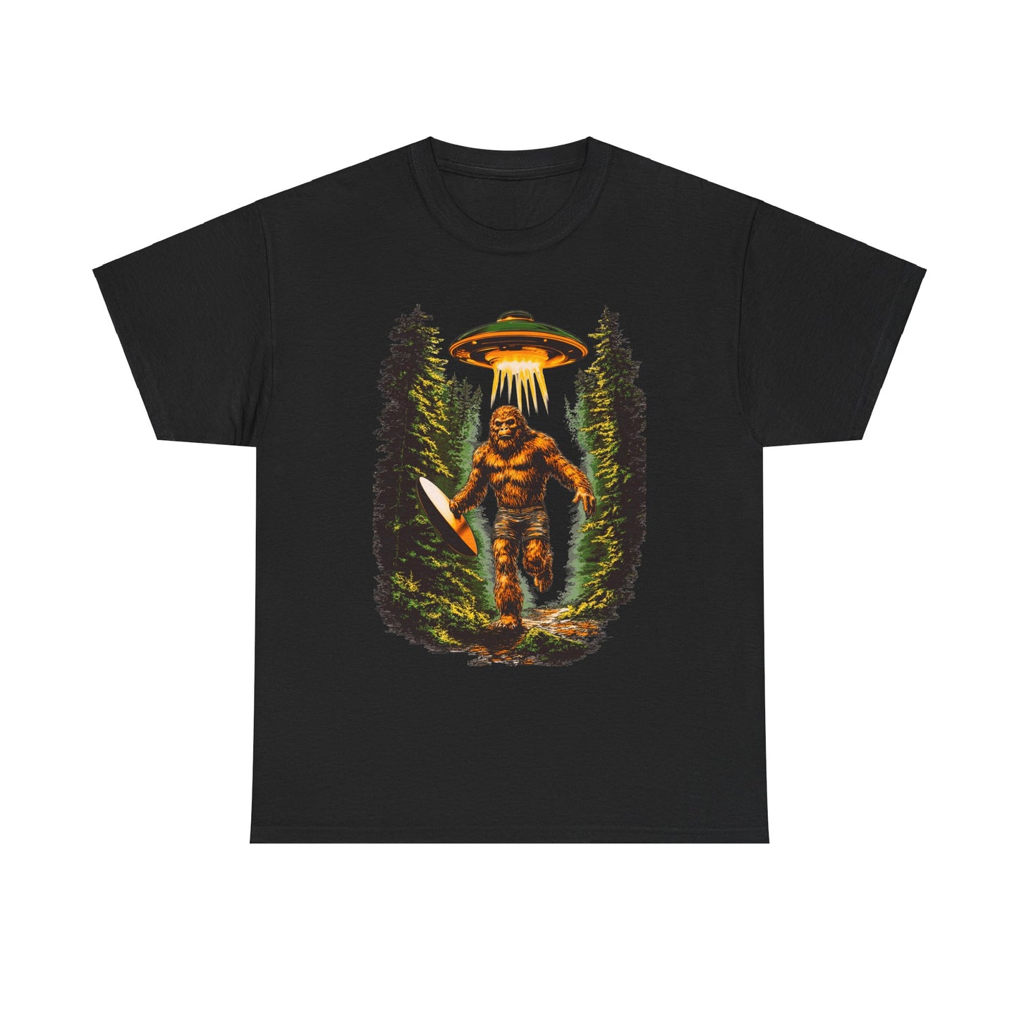 Sasquatch Abduction Unisex Heavy Cotton Tee