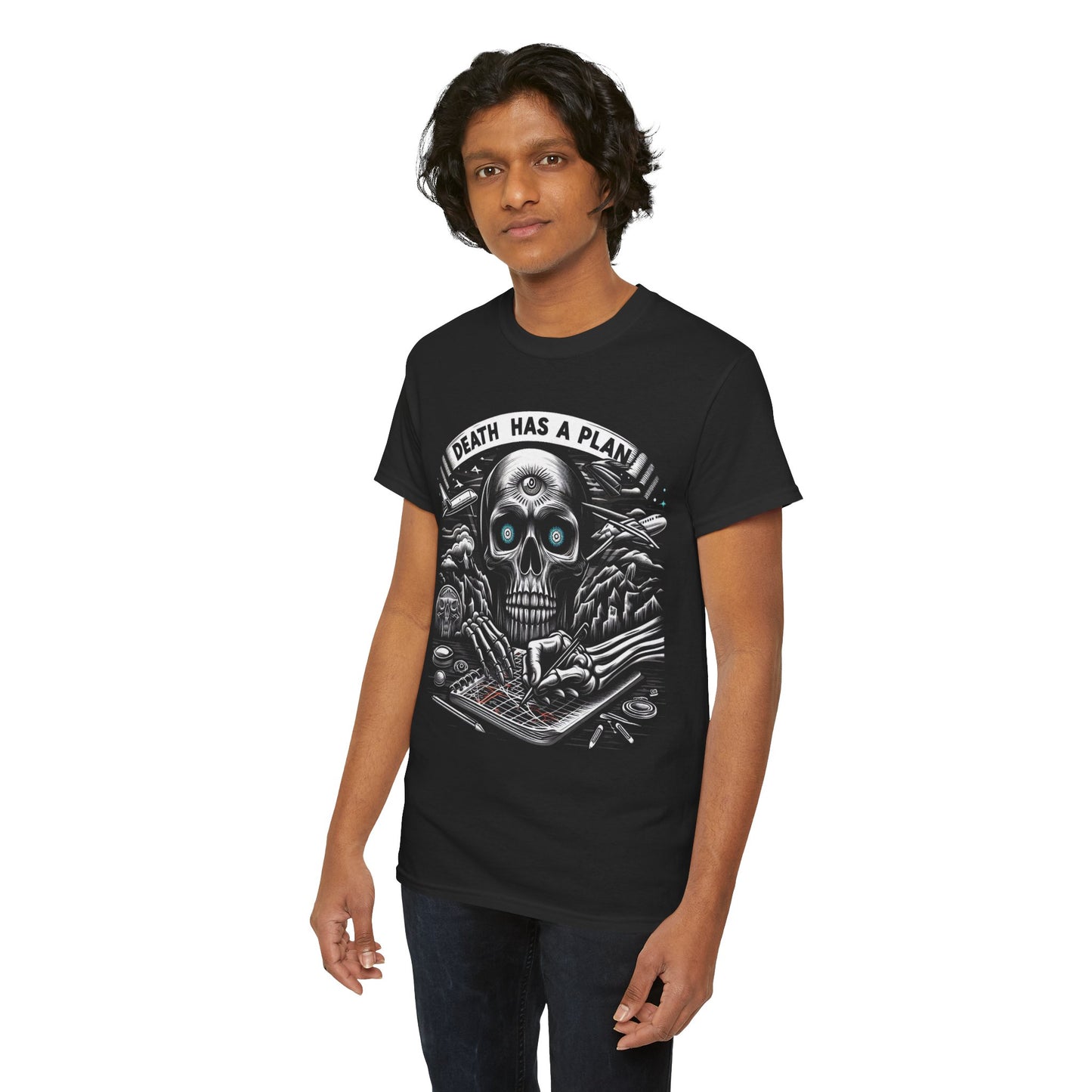 Death Has A Plan Unisex Heavy Cotton Tee