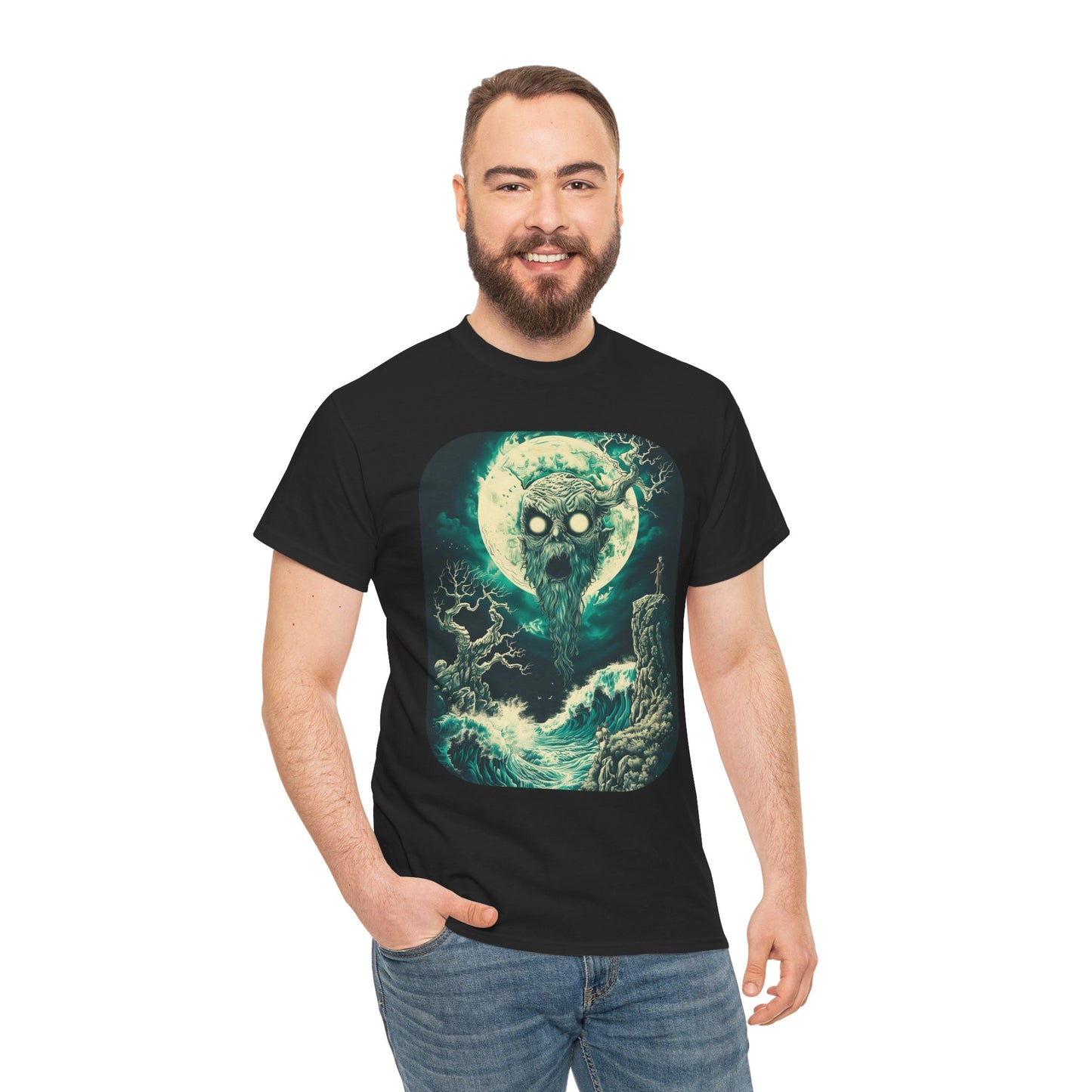 Fitzboyzprintz Nightmare Fantasy Basic Unisex Fashion Heavy Cotton Fabric Graphic Streetwear Tee Shirt