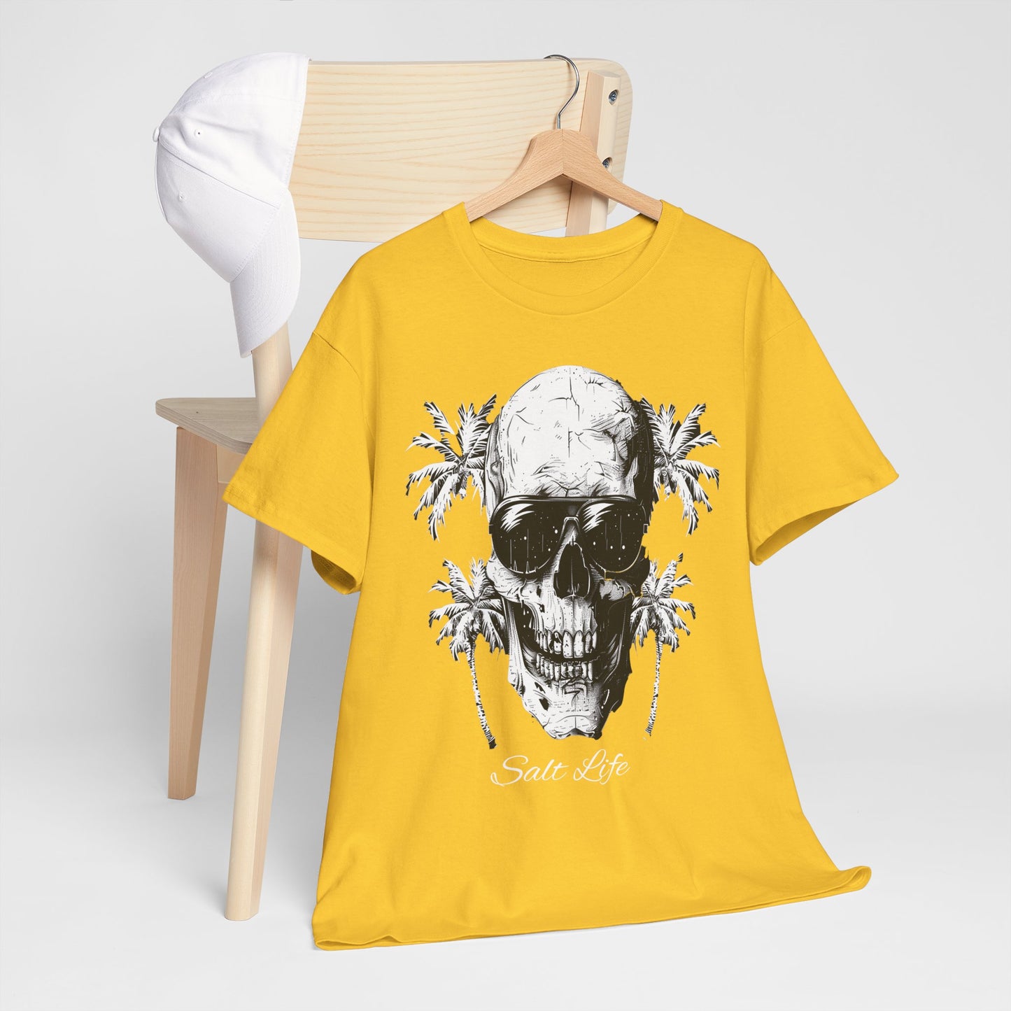 Salt Life Skull Beach Vibes Unisex Heavy Cotton Tee