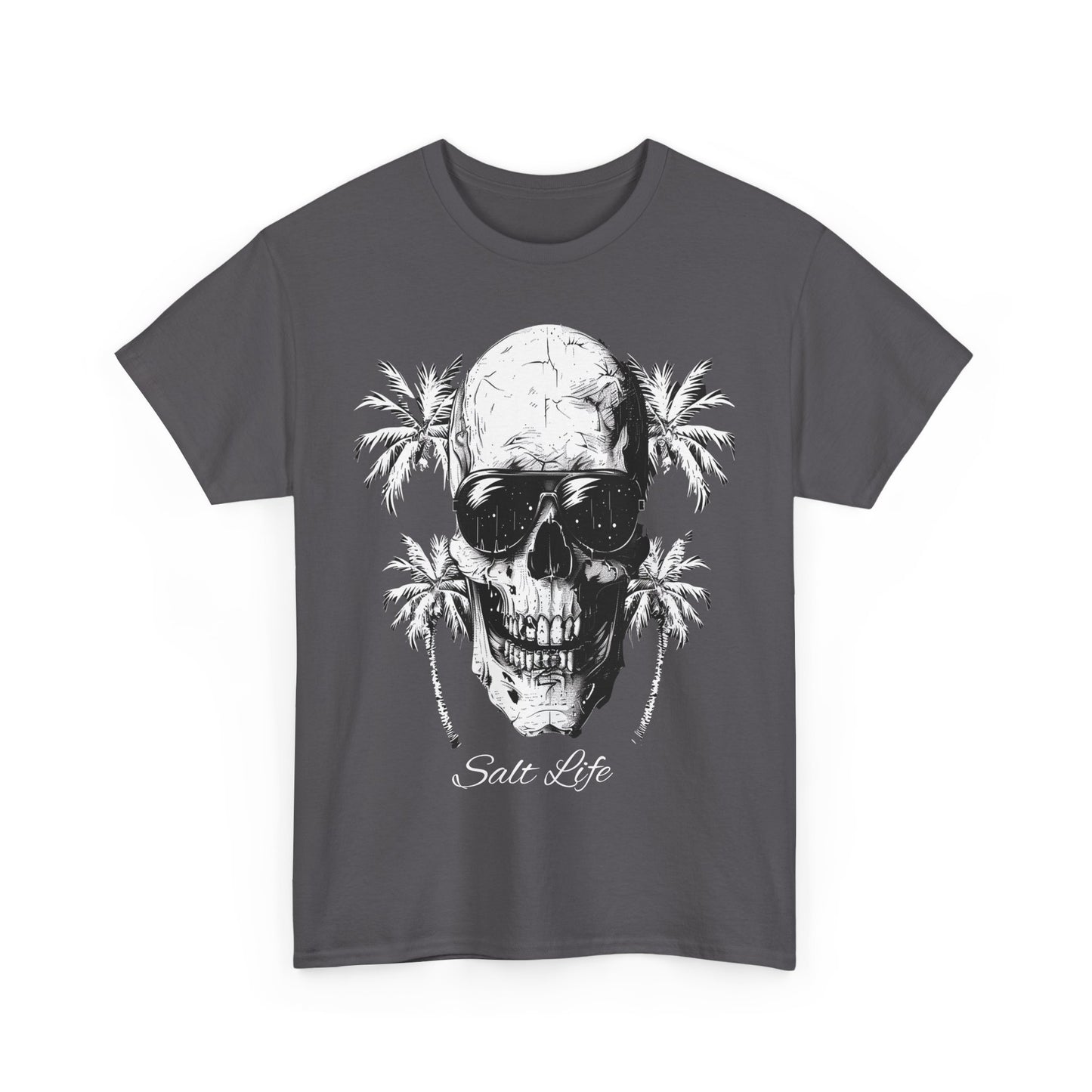 Salt Life Skull Beach Vibes Unisex Heavy Cotton Tee