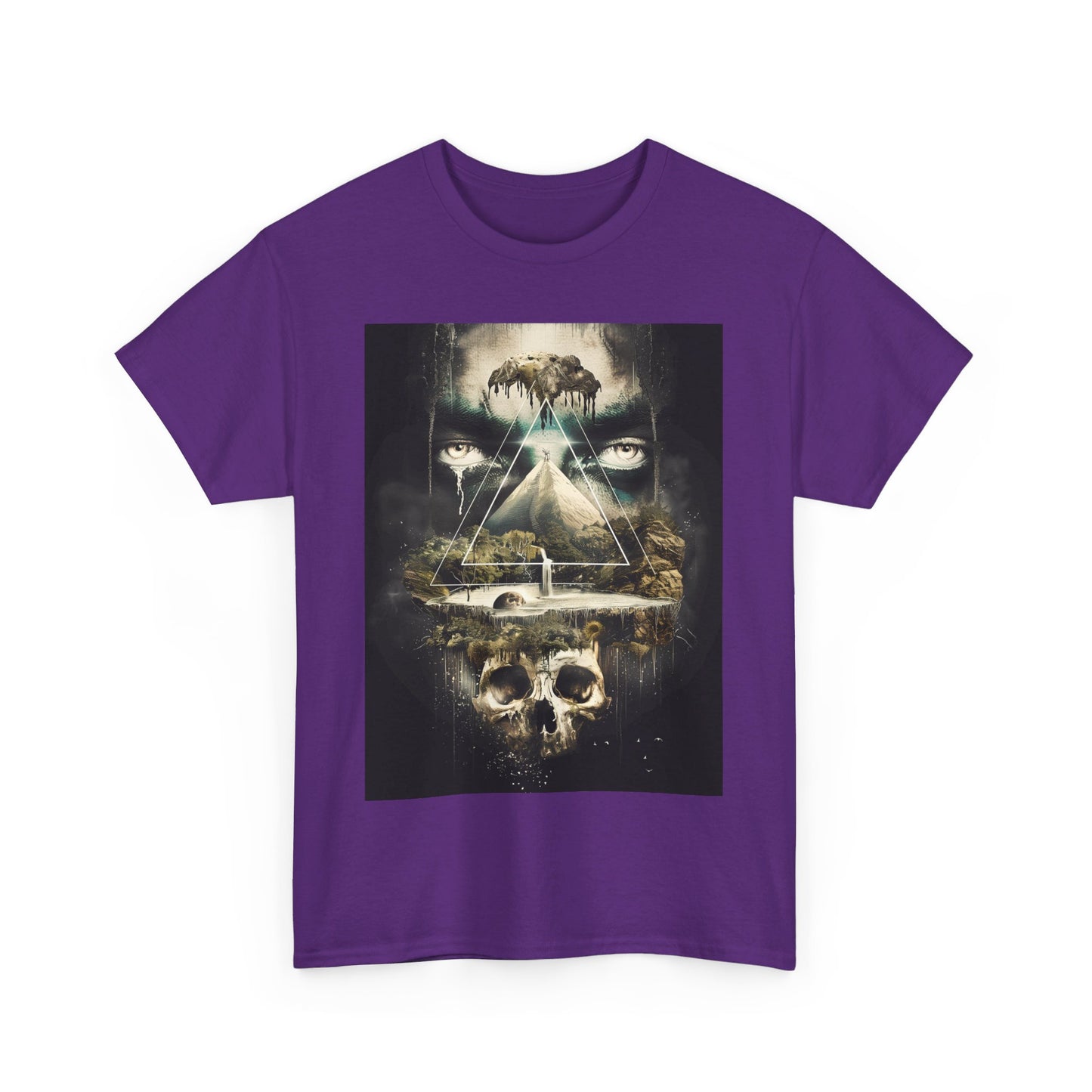 Fitzboyzprintz Eye Of The Illuminati Unisex Fashion Heavy Cotton Fabric Tee Shirt