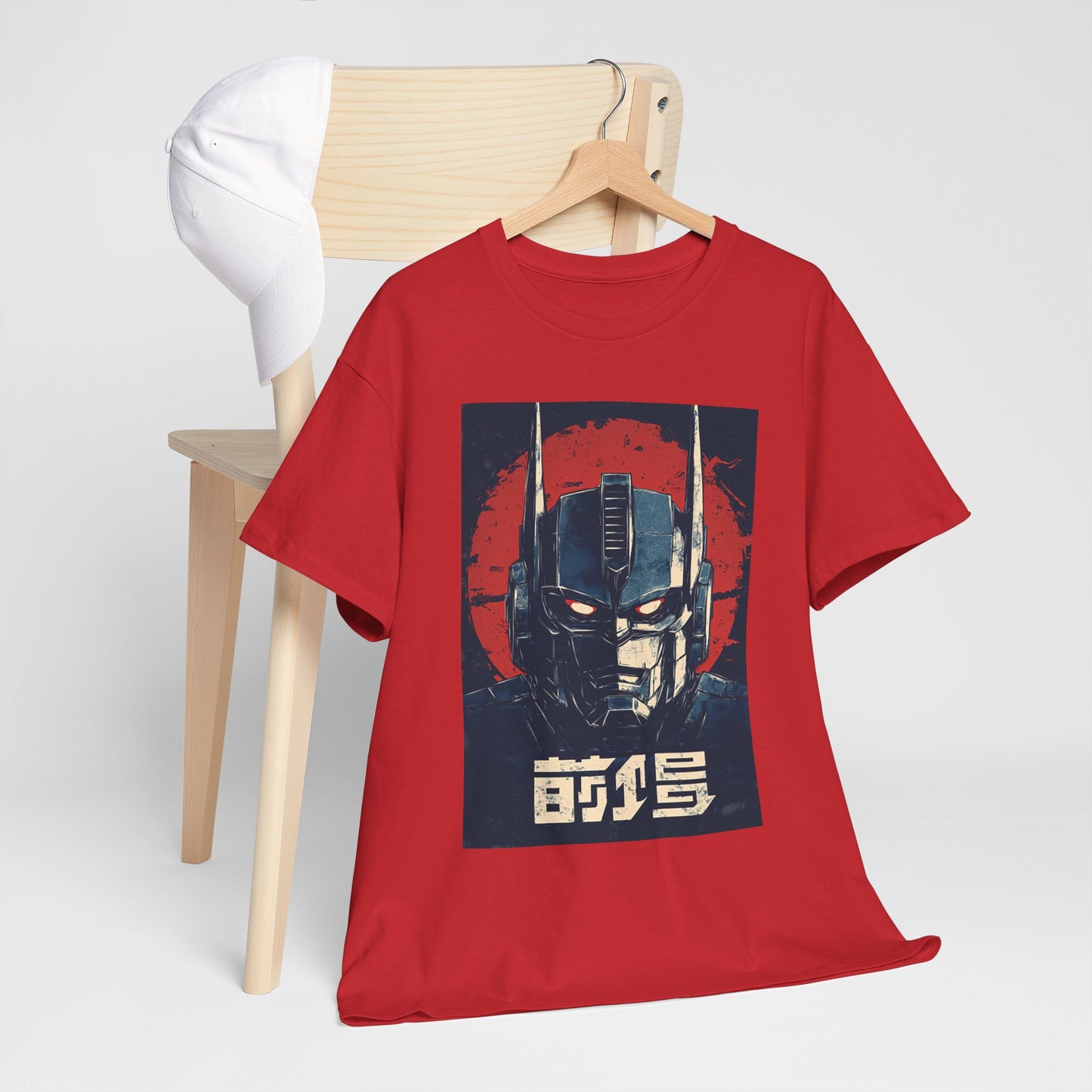 Vintage Style Robot Helmet Unisex Heavy Cotton Tee