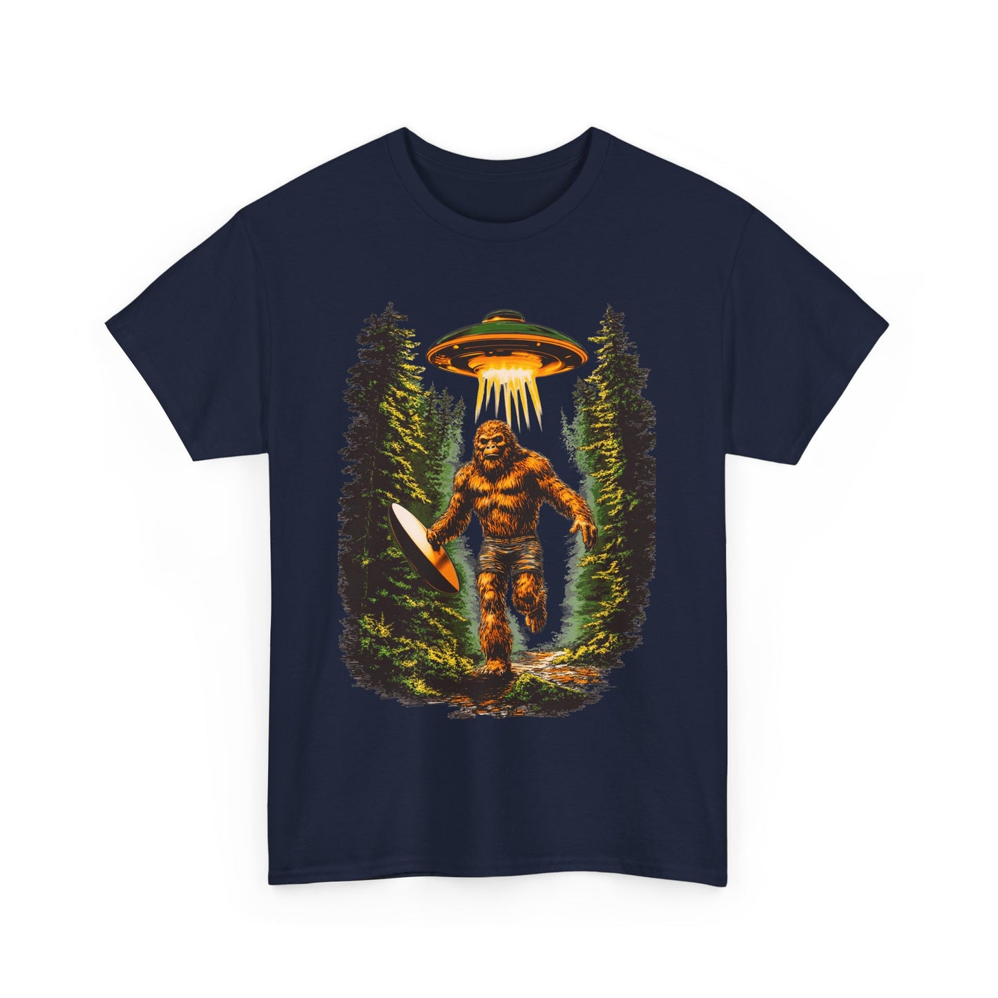 Sasquatch Abduction Unisex Heavy Cotton Tee