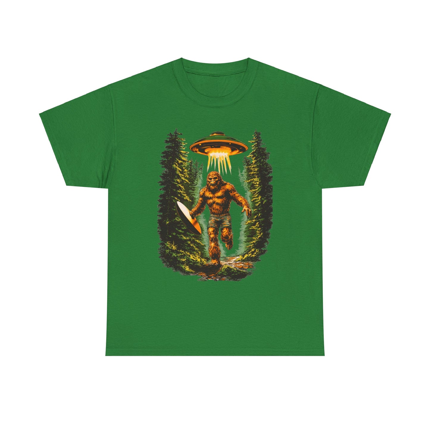 Sasquatch Abduction Unisex Heavy Cotton Tee