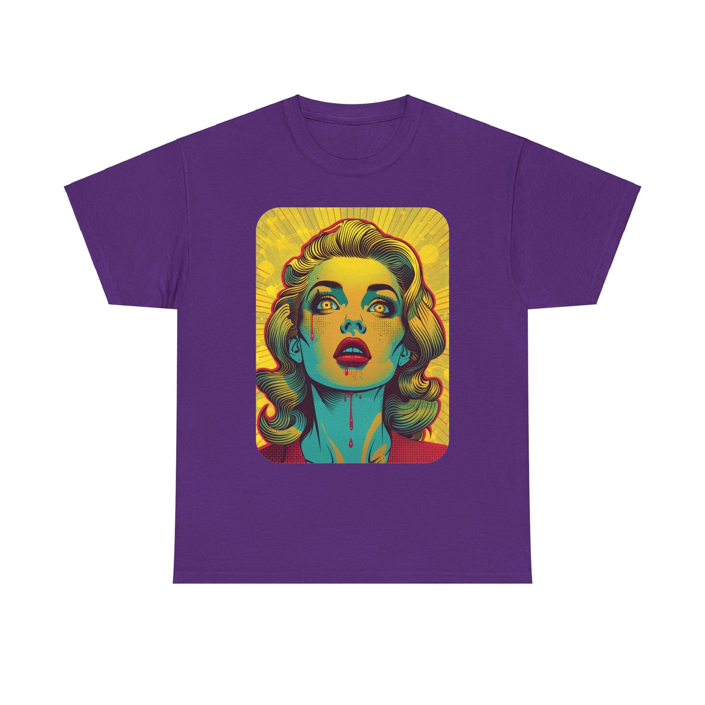 FitzBoyzPrintz Pop Art Panache Unisex Heavy Cotton Fabric Graphic Tee Shirt