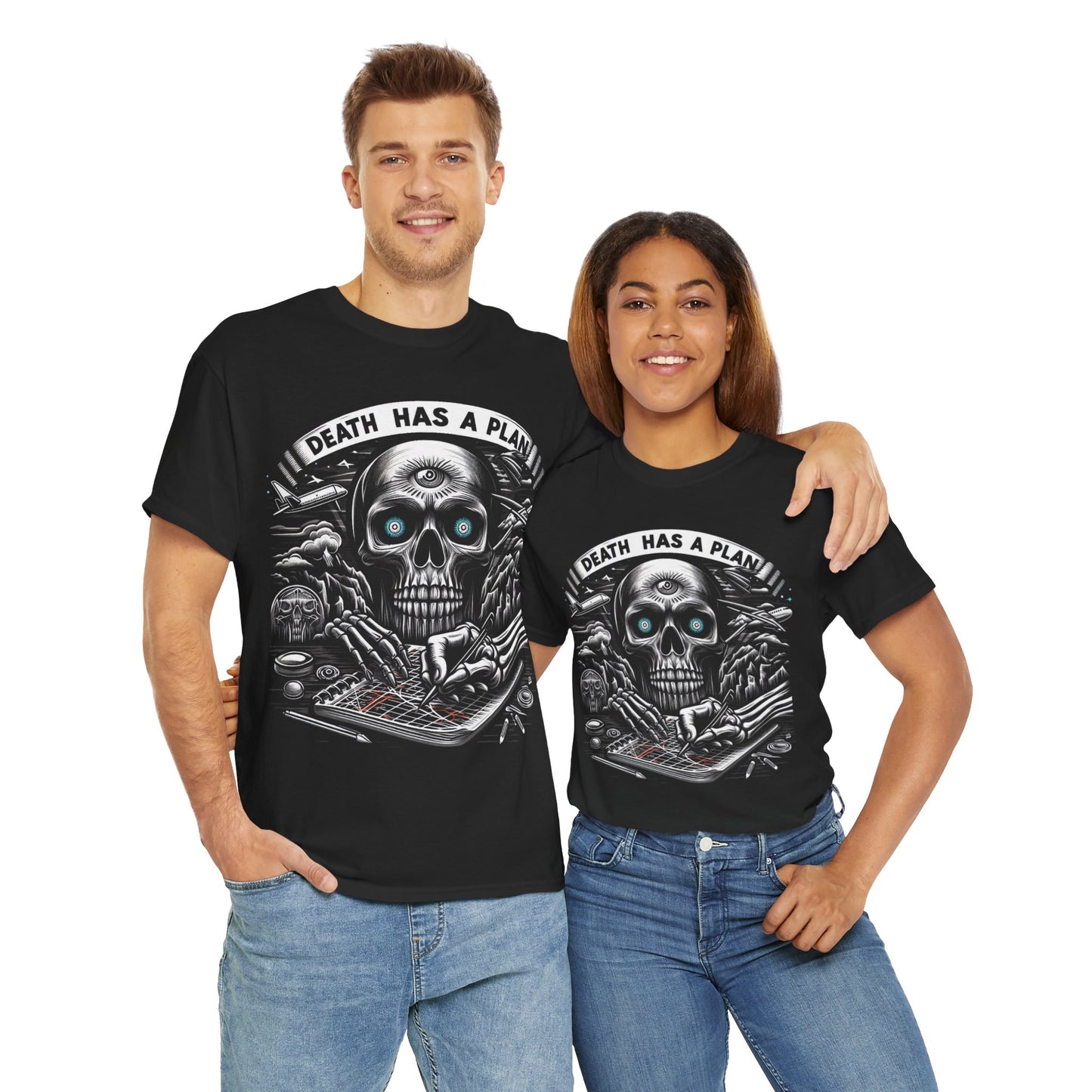 Death Has A Plan Unisex Heavy Cotton Tee