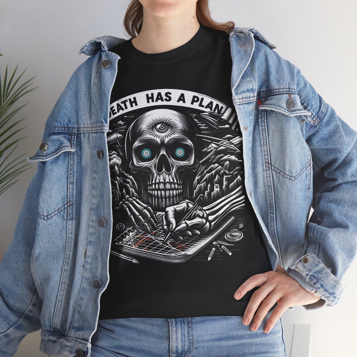 Death Has A Plan Unisex Heavy Cotton Tee