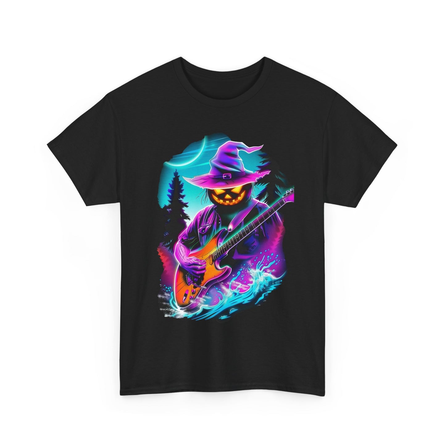 Scarecrow with guitar Unisex Heavy Cotton Tee