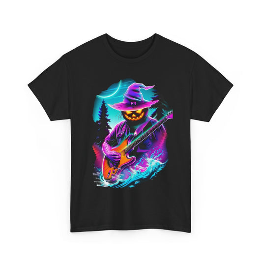 Scarecrow with guitar Unisex Heavy Cotton Tee
