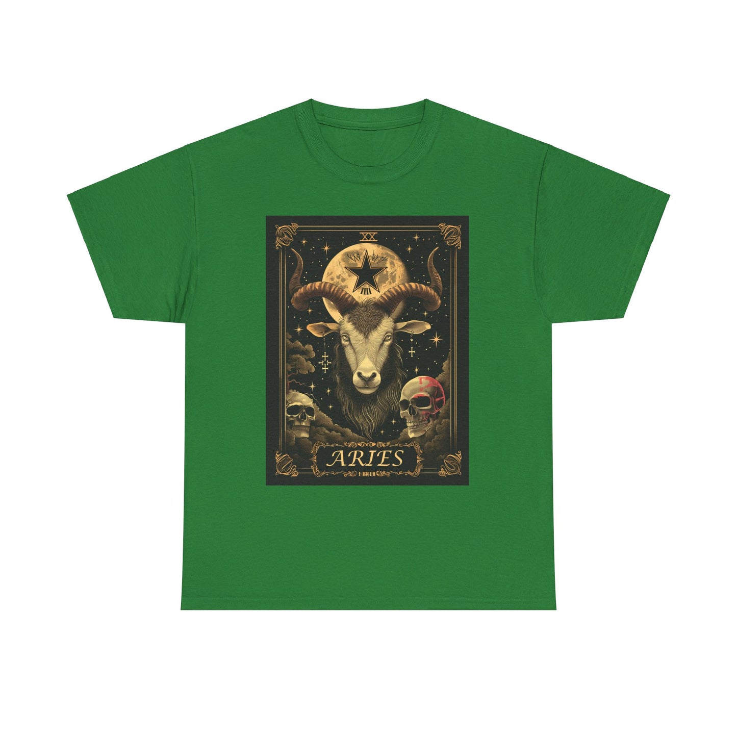 Fitzboyzprintz - Aries Tarot Card Unisex Heavy Cotton Graphic Tee