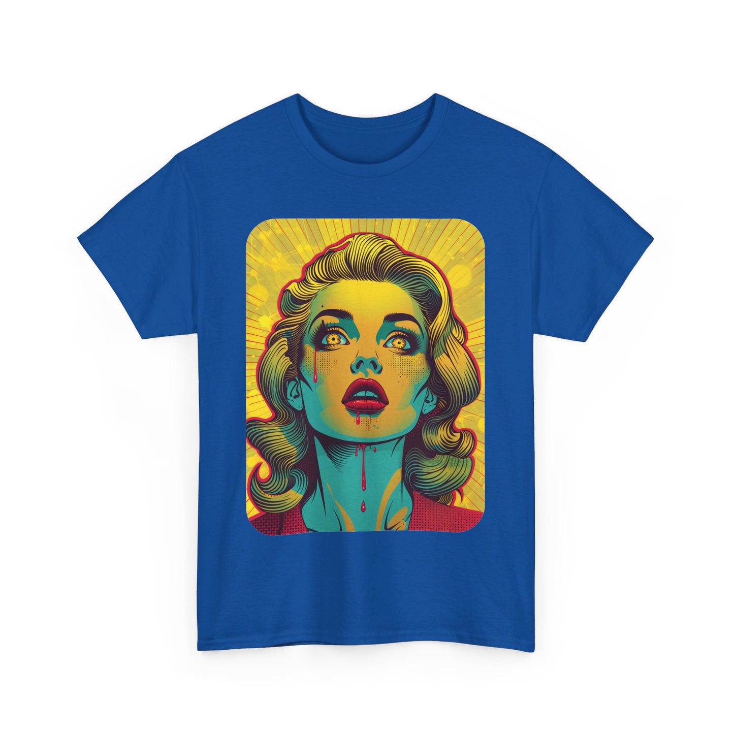 FitzBoyzPrintz Pop Art Panache Unisex Heavy Cotton Fabric Graphic Tee Shirt