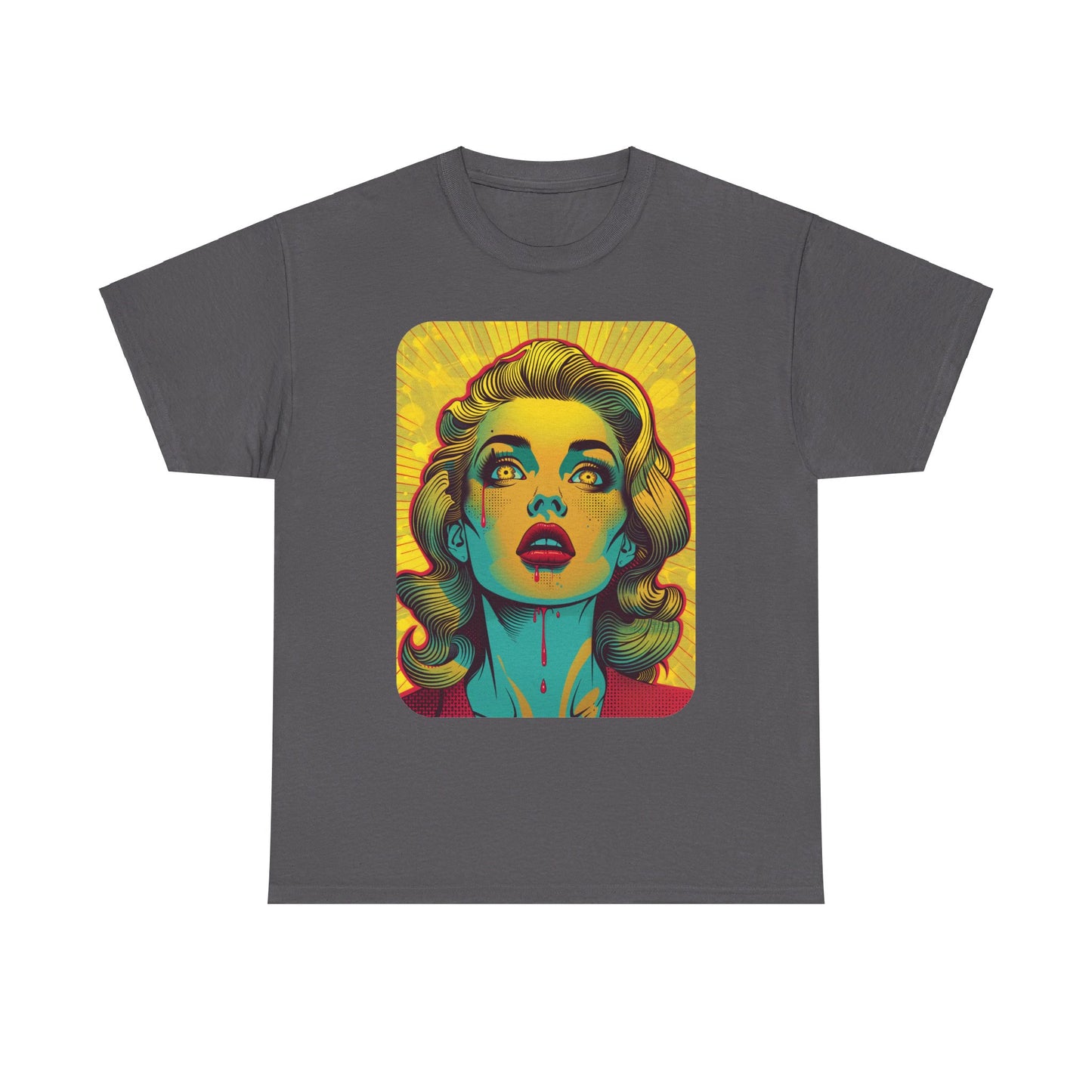 FitzBoyzPrintz Pop Art Panache Unisex Heavy Cotton Fabric Graphic Tee Shirt