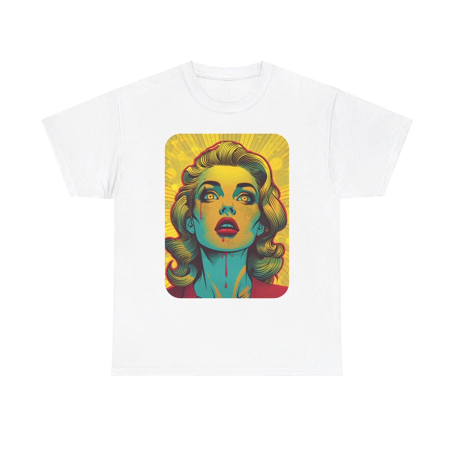 FitzBoyzPrintz Pop Art Panache Unisex Heavy Cotton Fabric Graphic Tee Shirt