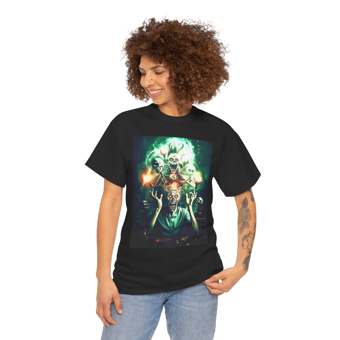 Fitzboyzprintz - Inner Demons Unisex Fashion Heavy Cotton Fabric Casual Tee Shirt