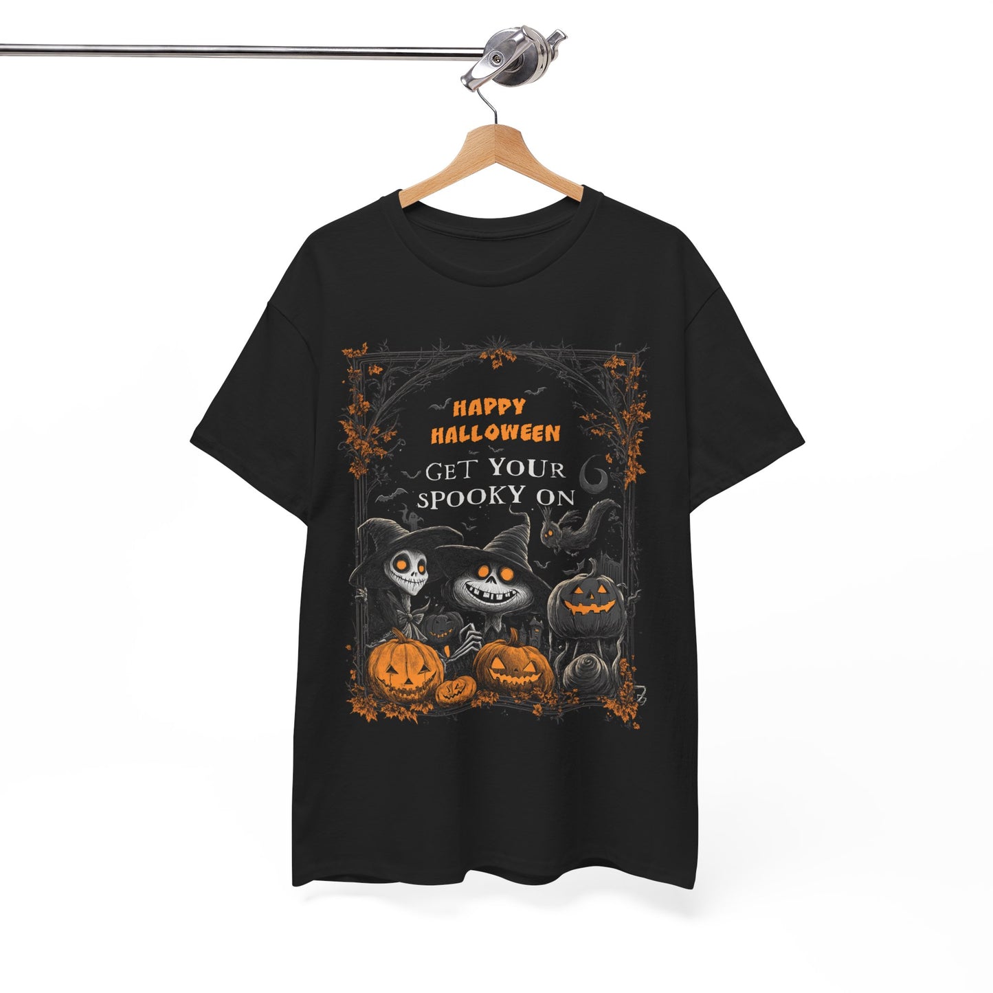 Fitzboyzprintz Halloween Get Your Spooky On Unisex Heavy Cotton Tee