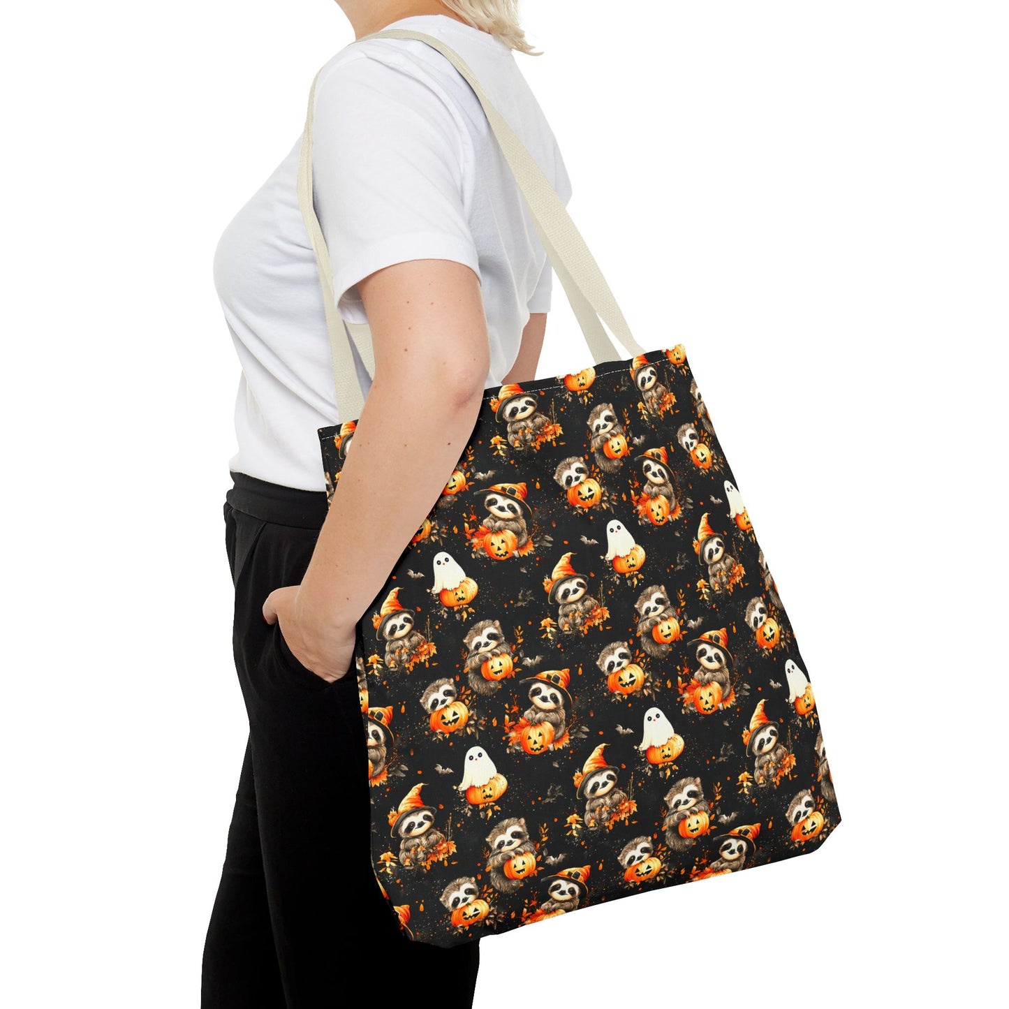 Happy Halloween Sloth Tote Bag