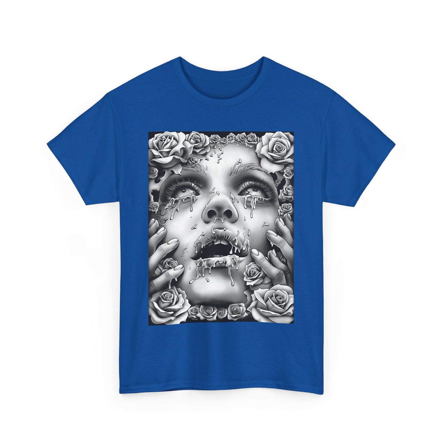 Melancholic Roses Graphic Unisex Heavy Cotton Graphic Tee