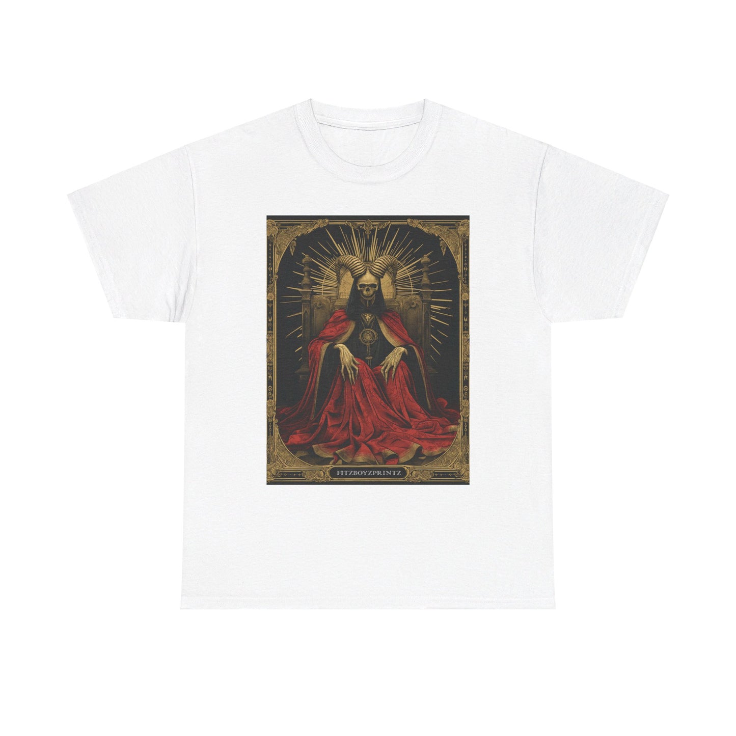 Fitzboyzprintz Death Tarot Card Unisex Heavy Cotton Tee