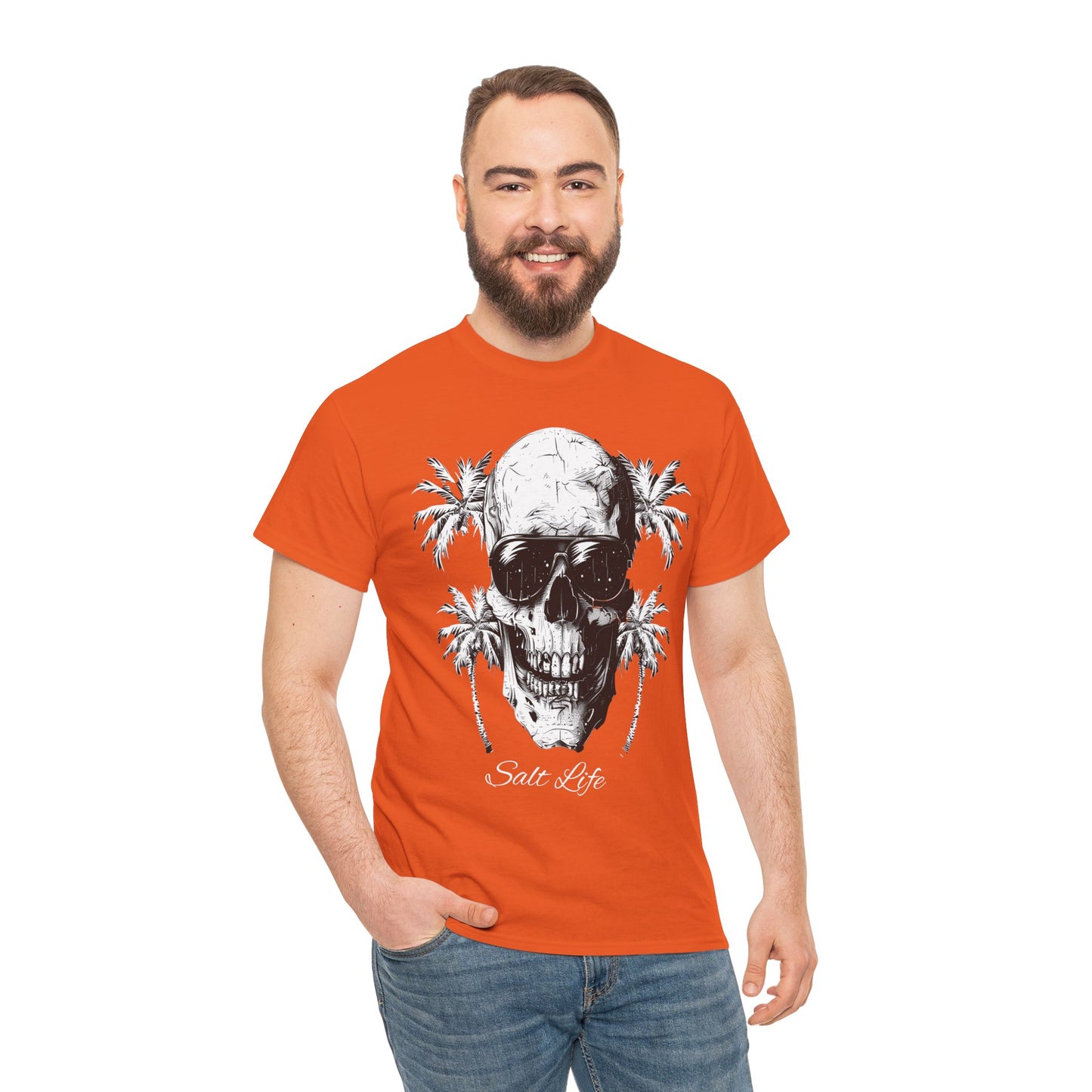Salt Life Skull Beach Vibes Unisex Heavy Cotton Tee